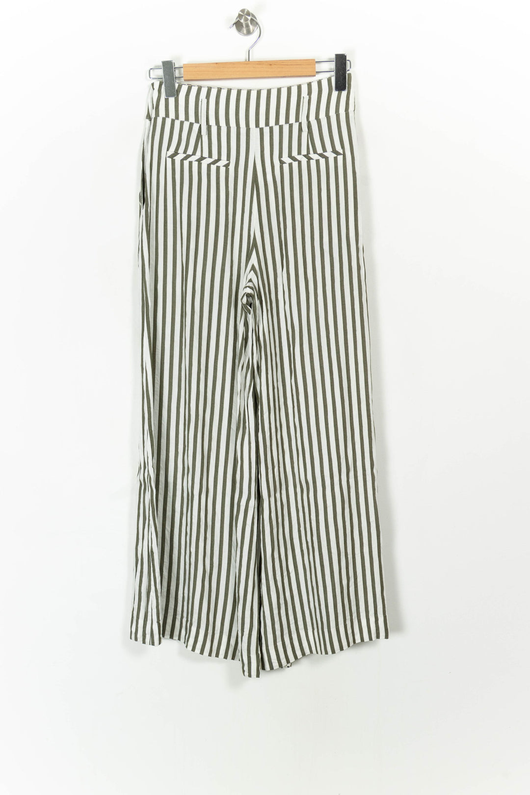 Pantalon Rayé Vert et Blanc - Taille S/36 de la marque Caroll | PARAD107674 - Vendu par Paradigme - Image 4