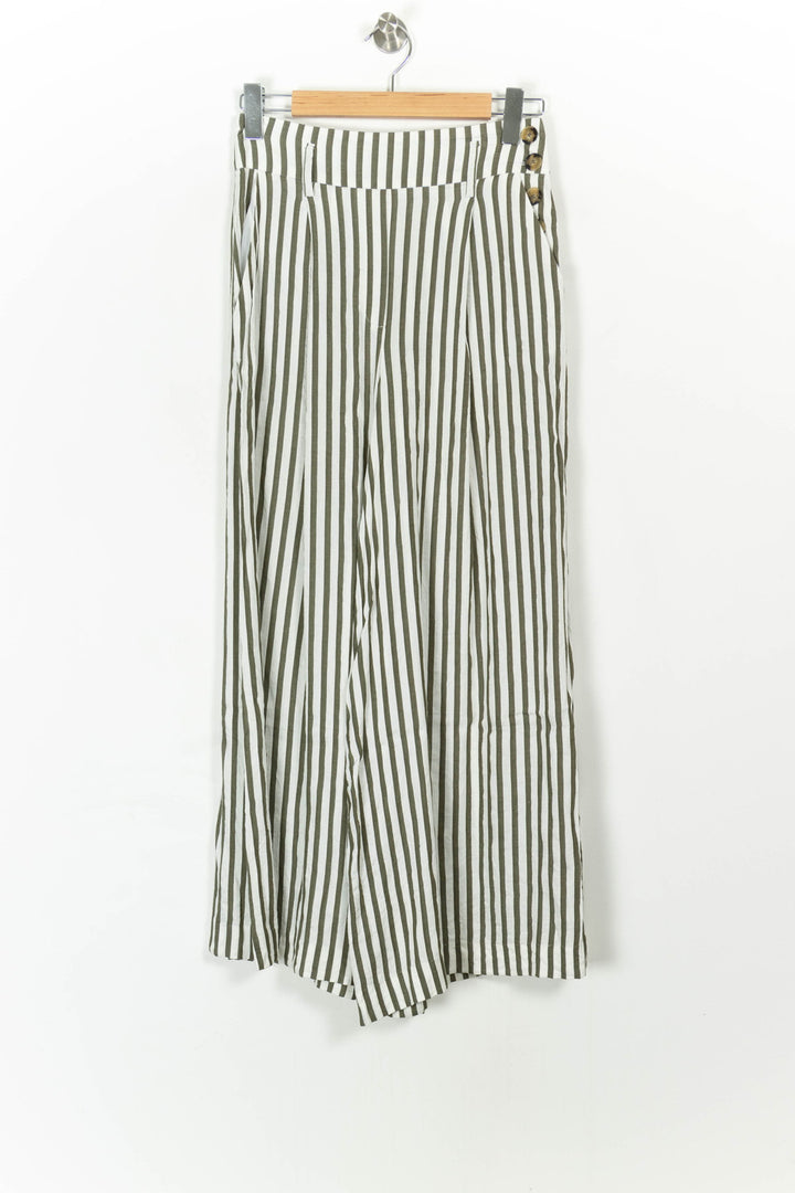 Pantalon Rayé Vert et Blanc - Taille S/36 de la marque Caroll | PARAD107674 - Vendu par Paradigme - Image 2