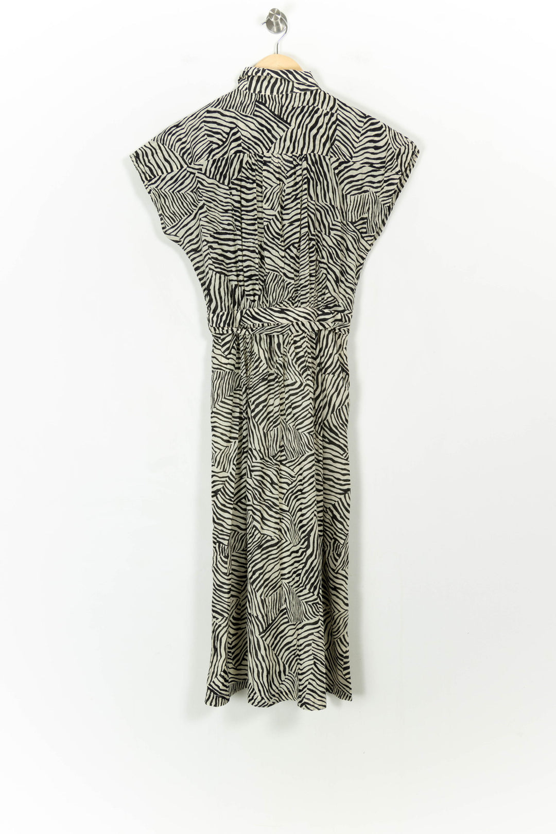 Robe Midi Noire et Blanche - Taille S/36 de la marque Caroll | PARAD107677 - Vendu par Paradigme - Image 4