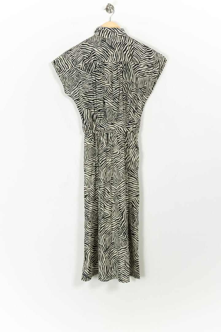 Robe Midi Noire et Blanche - Taille S/36 de la marque Caroll | PARAD107677 - Vendu par Paradigme - Image 4