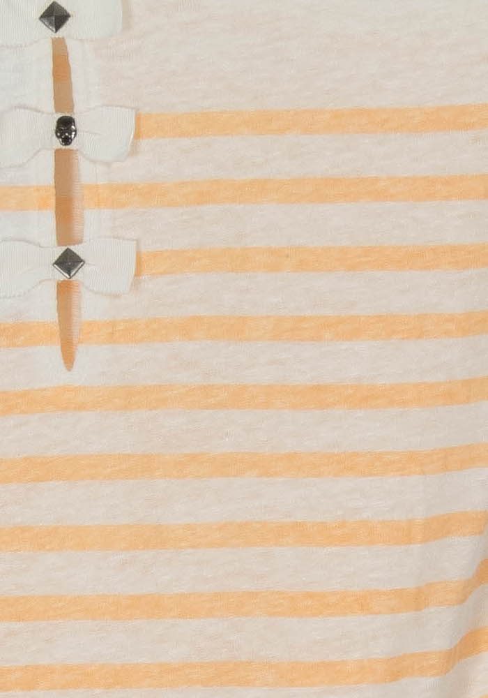 Tee-shirt Blanc et Orange - Taille XS/34 de la marque IKKS | PARAD107684 - Vendu par Paradigme - Image 3
