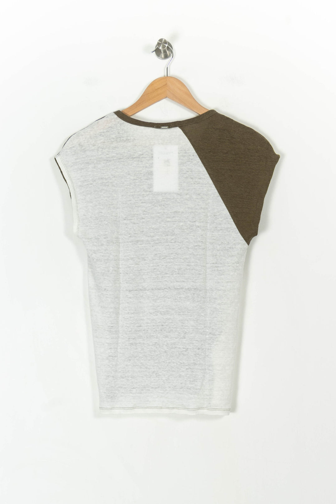 T-shirt Vert et Blanc - Taille XS/34 de la marque IKKS | PARAD107686 - Vendu par Paradigme - Image 4