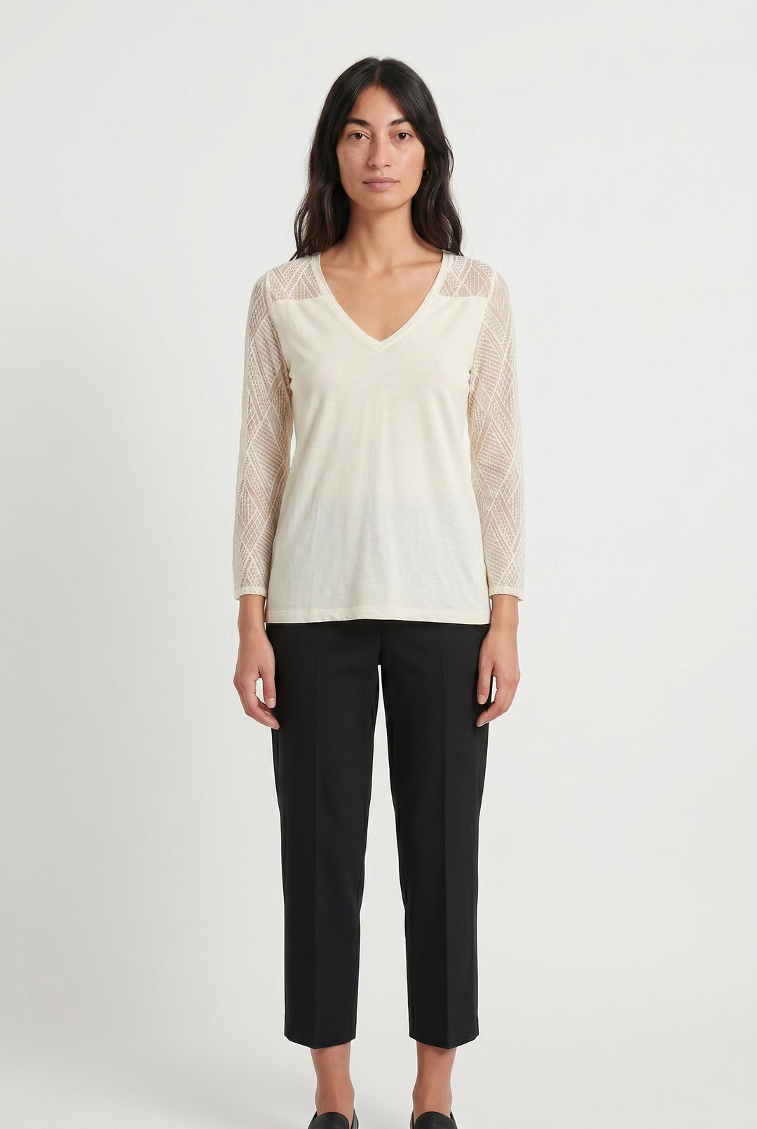 Tee-shirt Beige - Taille M/38 de la marque IKKS | PARAD107688 - Vendu par Paradigme - Image 1