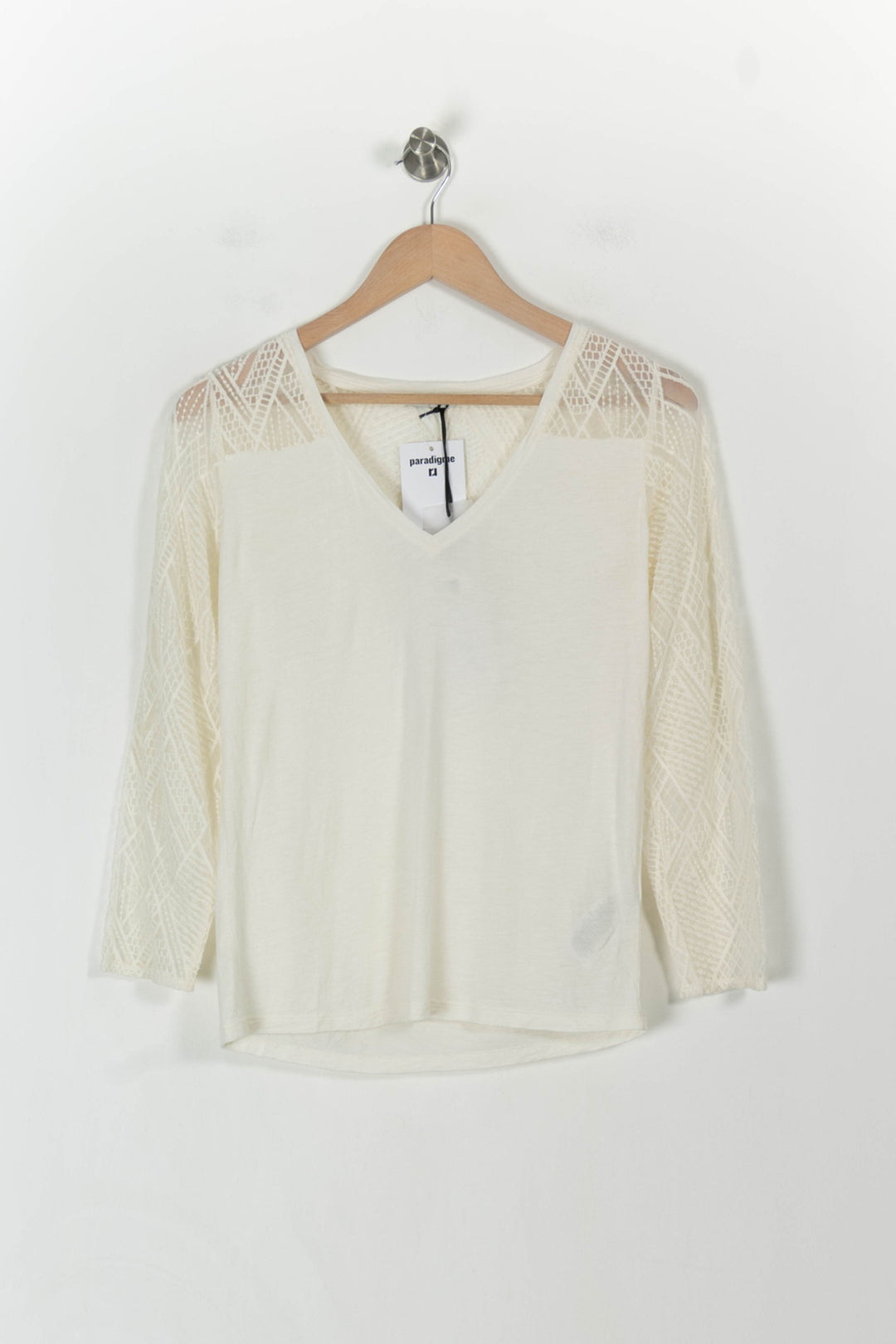 Tee-shirt Beige - Taille M/38 de la marque IKKS | PARAD107688 - Vendu par Paradigme - Image 2
