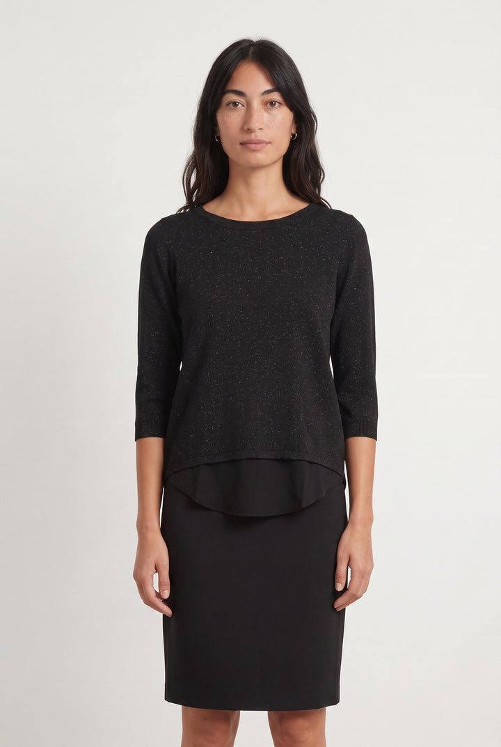 Pull Noir - Taille XS/34 de la marque IKKS | PARAD107691 - Vendu par Paradigme - Image 1
