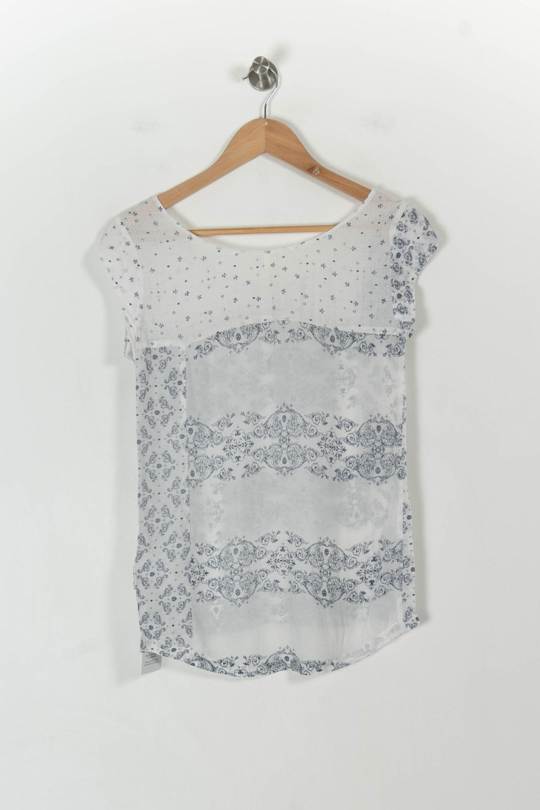 Blouse Blanche et Bleue - Taille XS/34 de la marque I.Code | PARAD107694 - Vendu par Paradigme - Image 4