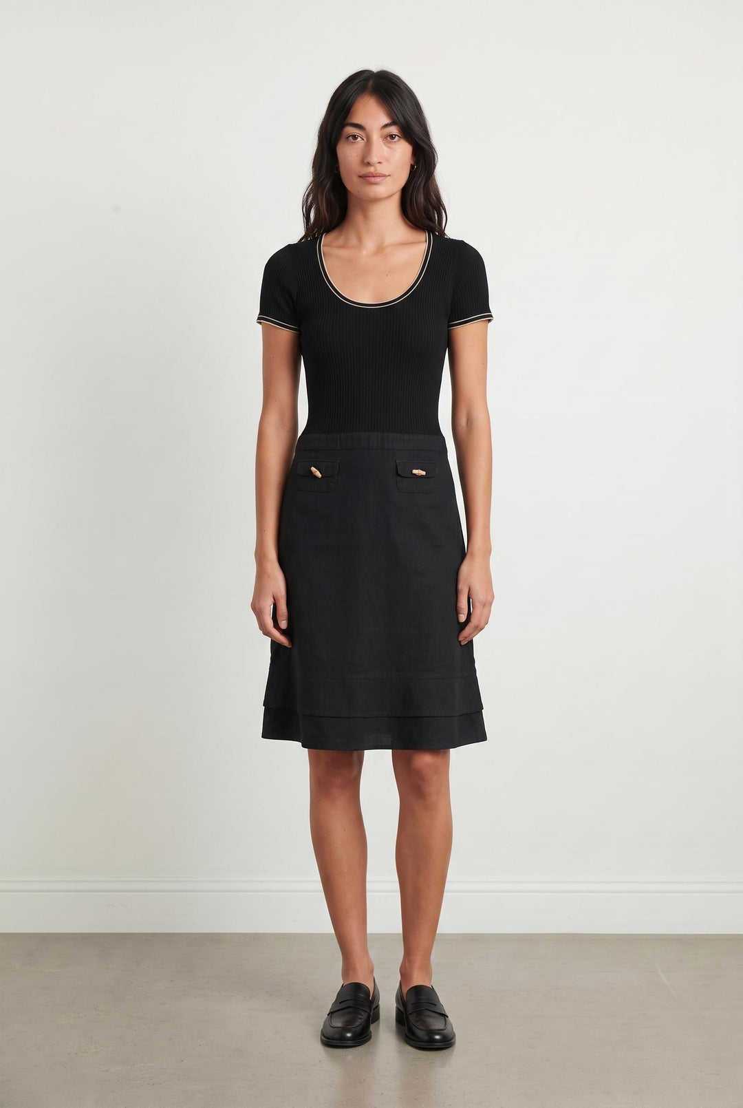 Robe Courte Noire - Taille M/38 de la marque Paule Ka | PARAD107701 - Vendu par Paradigme - Image 1