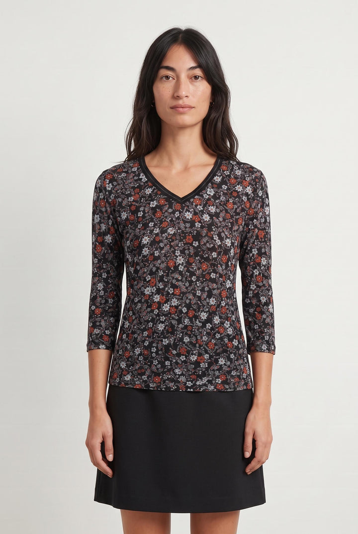 Tee-shirt Noir et Rouge - Taille M/38 de la marque One Step | PARAD107705 - Vendu par Paradigme - Image 1