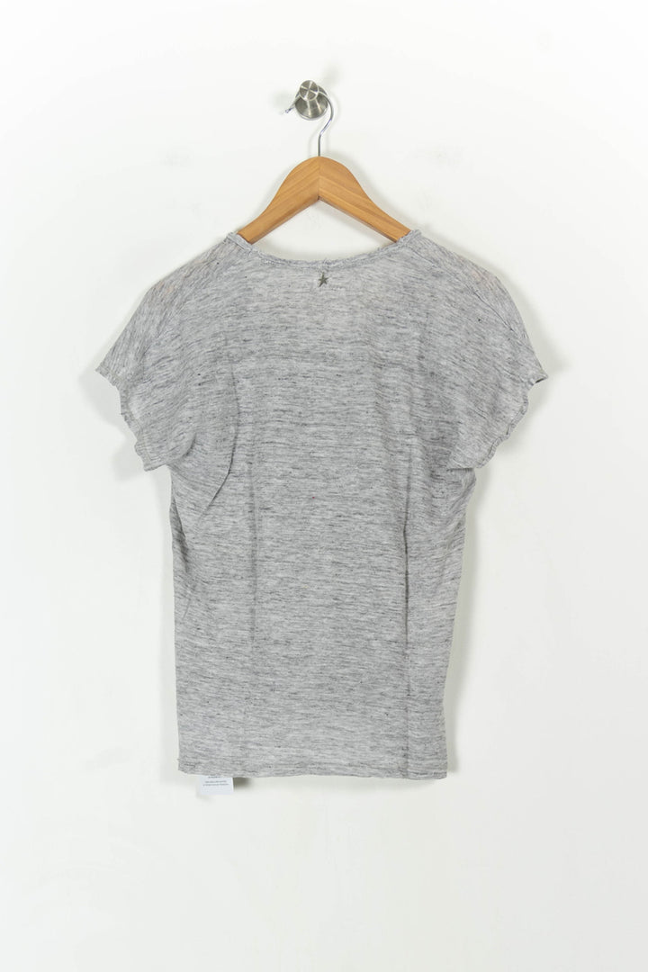 Tee-shirt Gris - Taille M/38 de la marque Sud express | PARAD107712 - Vendu par Paradigme - Image 4
