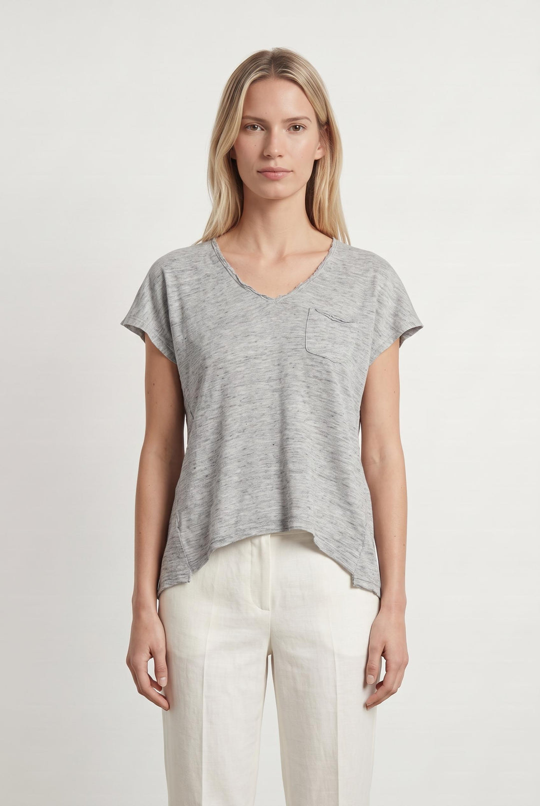 Tee-shirt Gris - Taille M/38 de la marque Sud express | PARAD107712 - Vendu par Paradigme - Image 1
