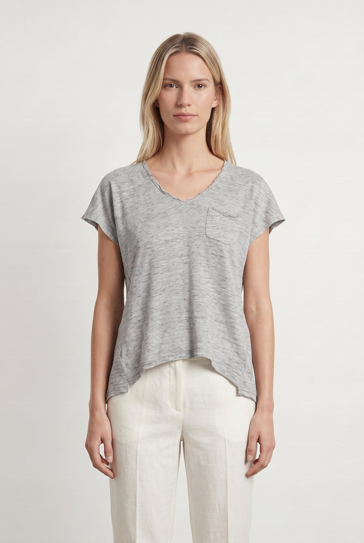 Tee-shirt Gris - Taille M/38 de la marque Sud express | PARAD107712 - Vendu par Paradigme - Image 1