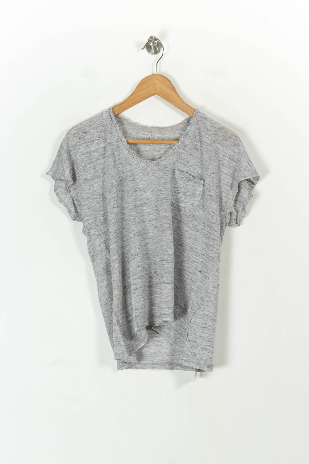 Tee-shirt Gris - Taille M/38 de la marque Sud express | PARAD107712 - Vendu par Paradigme - Image 2