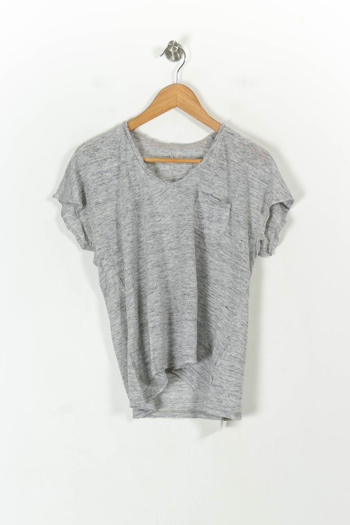 Tee-shirt Gris - Taille M/38 de la marque Sud express | PARAD107712 - Vendu par Paradigme - Image 2