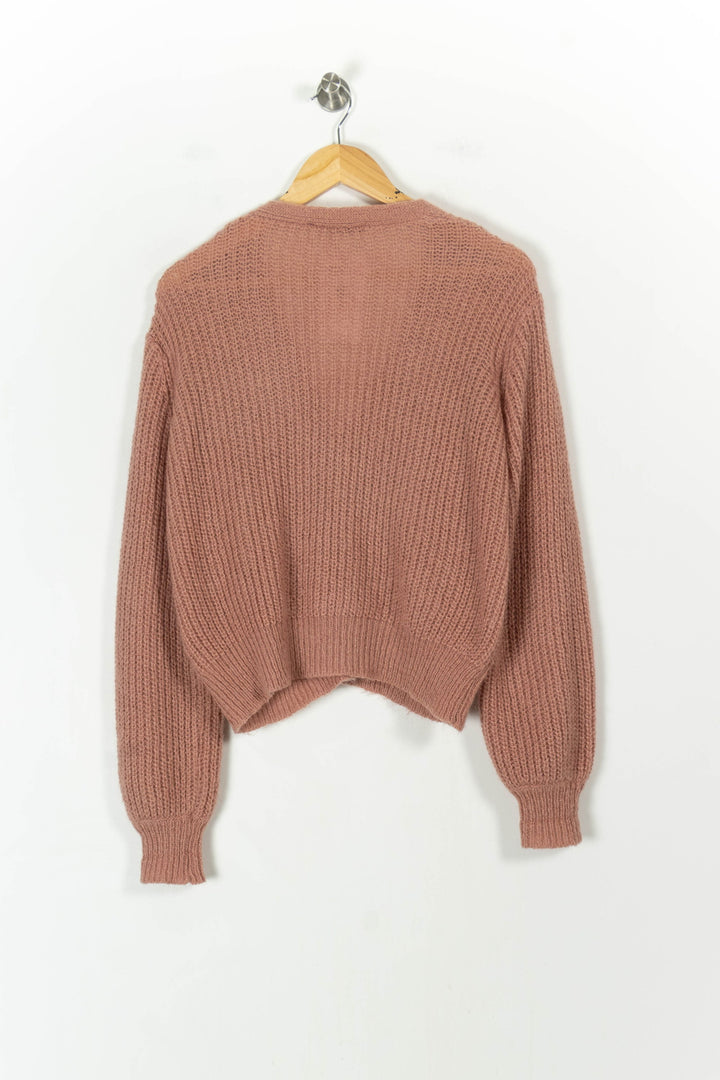 Cardigan Rose - Taille M/38 de la marque La Fée Maraboutée | PARAD107713 - Vendu par Paradigme - Image 4