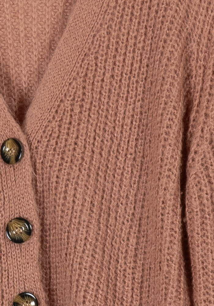 Cardigan Rose - Taille M/38 de la marque La Fée Maraboutée | PARAD107713 - Vendu par Paradigme - Image 3