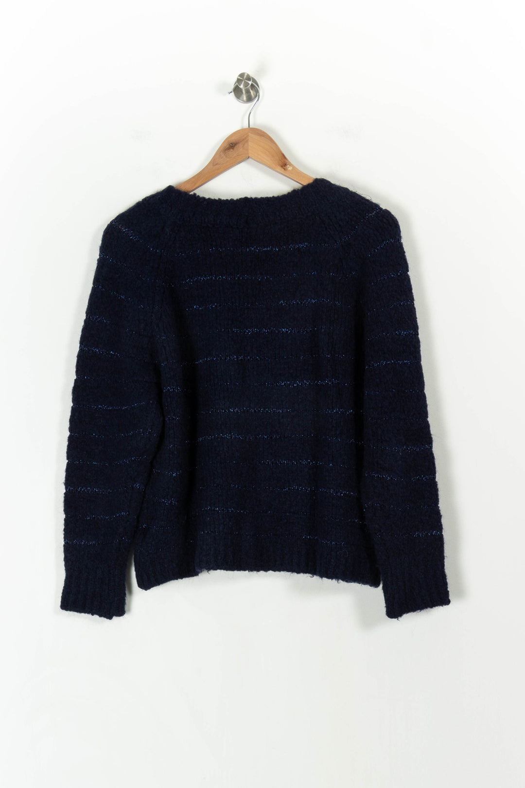 Cardigan Bleu - Taille M/38 de la marque La Fée Maraboutée | PARAD107714 - Vendu par Paradigme - Image 4
