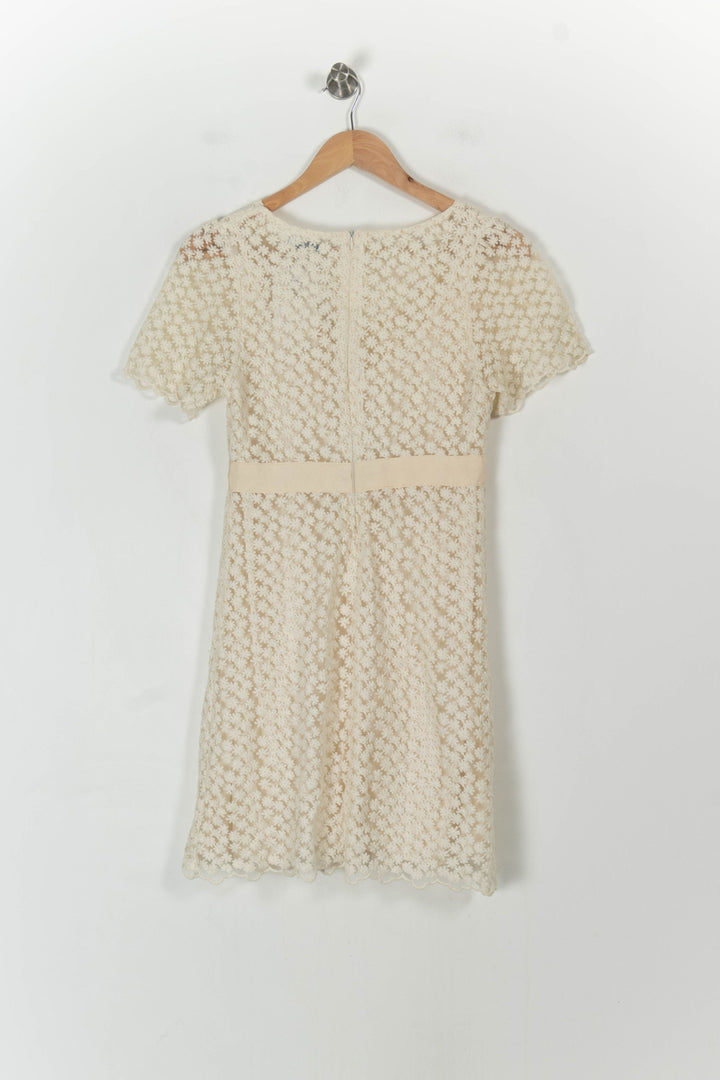 Robe Dentelle Beige - Taille S/36 de la marque Suncoo | PARAD107717 - Vendu par Paradigme - Image 4