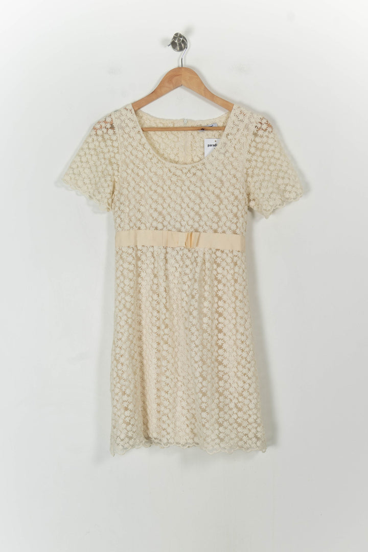 Robe Dentelle Beige - Taille S/36 de la marque Suncoo | PARAD107717 - Vendu par Paradigme - Image 2