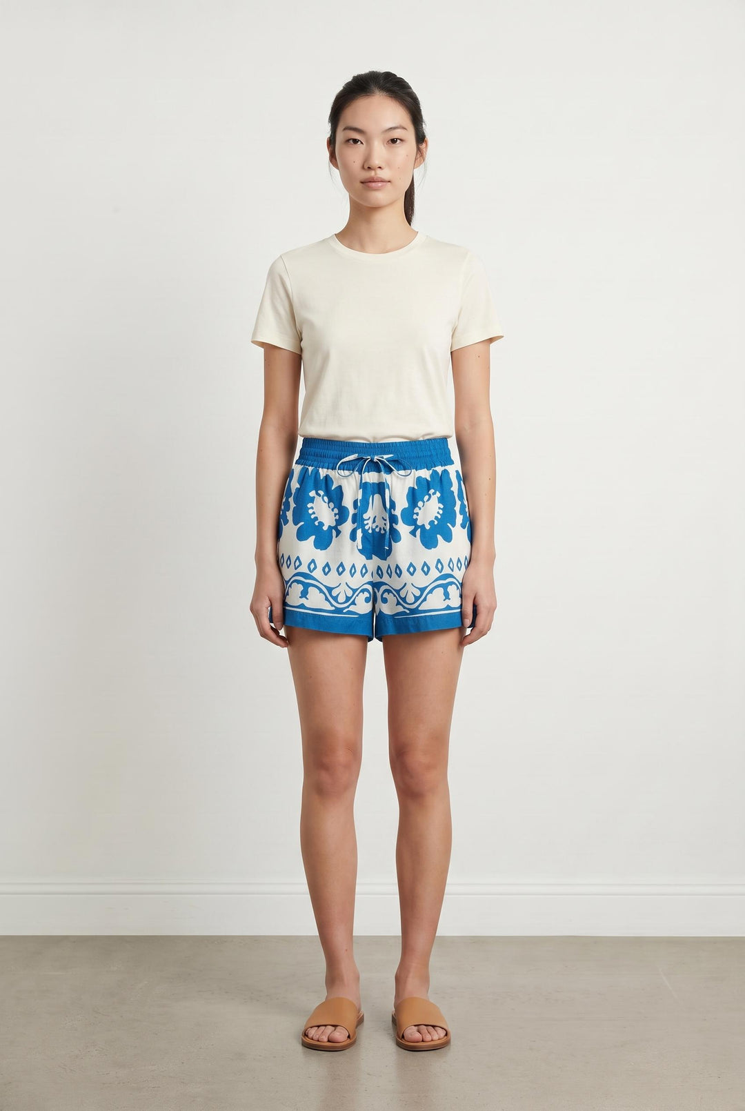 Short Bleu et Blanc - Taille M/38 de la marque Sandro | PARAD107723 - Vendu par Paradigme - Image 1