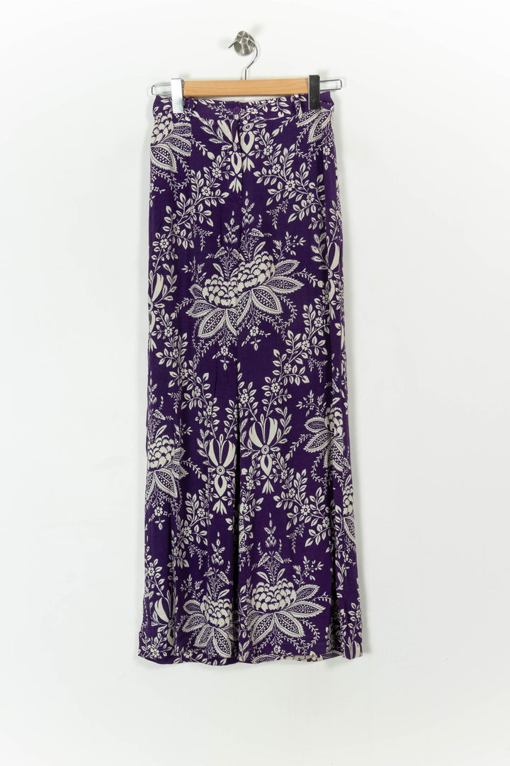 Pantalon Large Violet et Blanc - Taille S/36 de la marque Petite Mendigote | PARAD107734 - Vendu par Paradigme - Image 2