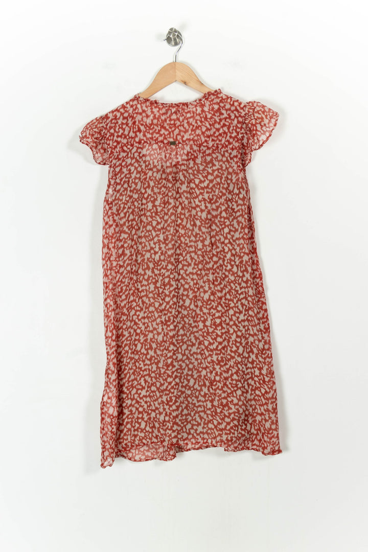 Robe Fluide Rouge et Blanche - Taille M/38 de la marque IKKS | PARAD107738 - Vendu par Paradigme - Image 4