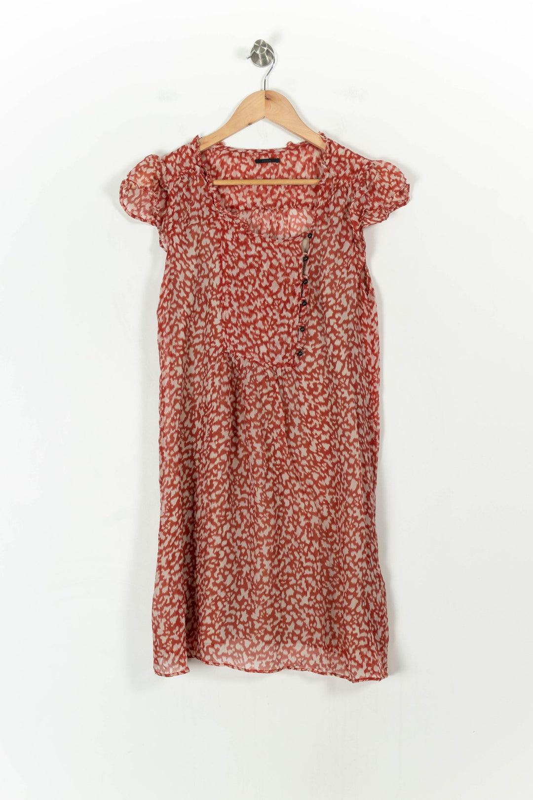 Robe Fluide Rouge et Blanche - Taille M/38 de la marque IKKS | PARAD107738 - Vendu par Paradigme - Image 2