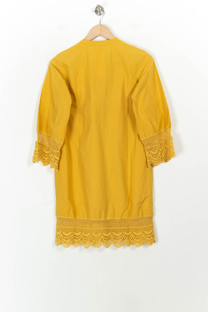 Robe Droite Jaune - Taille S/36 de la marque Petite Mendigote | PARAD107739 - Vendu par Paradigme - Image 4