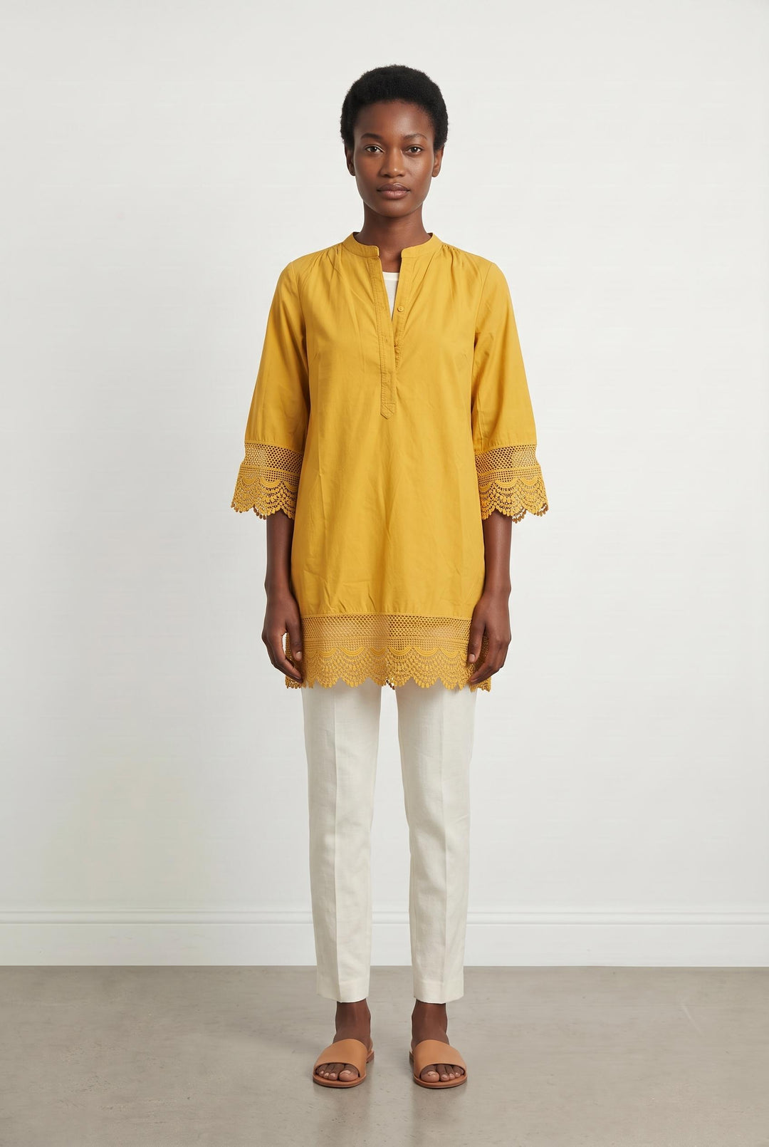 Robe Droite Jaune - Taille S/36 de la marque Petite Mendigote | PARAD107739 - Vendu par Paradigme - Image 1