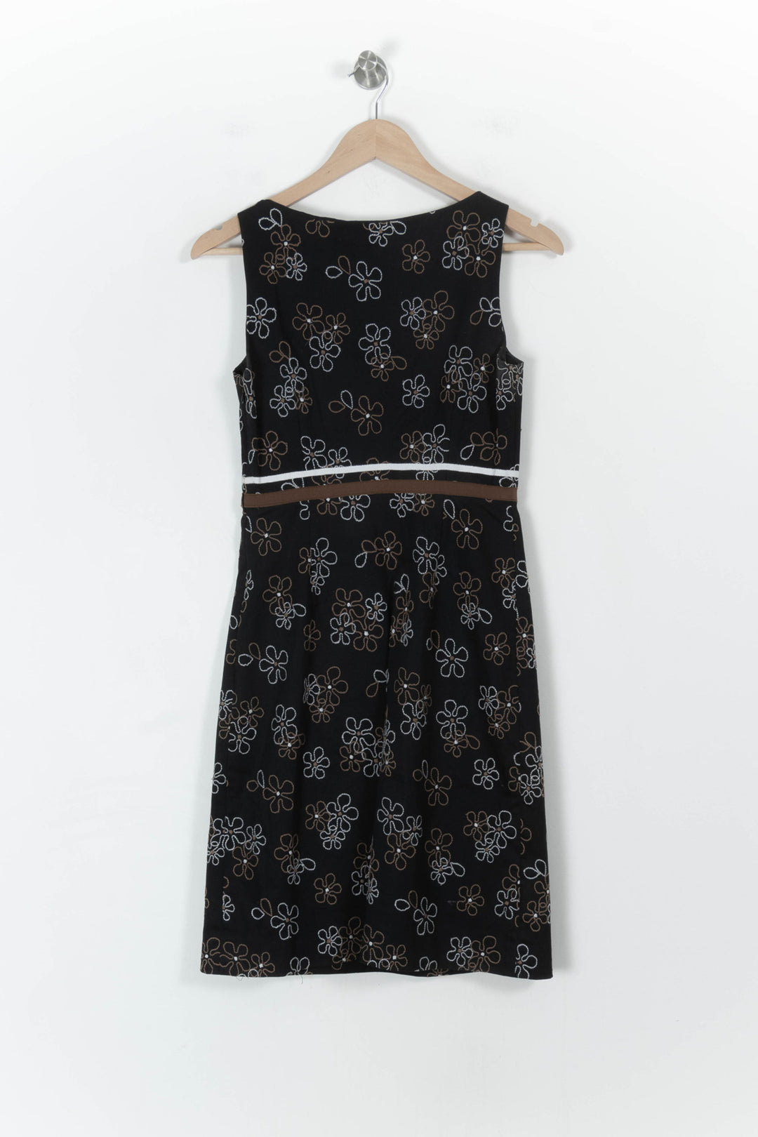 Robe Droite Noire et Marron - Taille M/38 de la marque Paule Ka | PARAD107742 - Vendu par Paradigme - Image 4