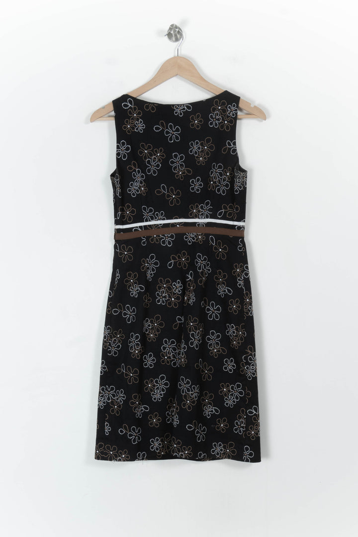 Robe Droite Noire et Marron - Taille M/38 de la marque Paule Ka | PARAD107742 - Vendu par Paradigme - Image 4