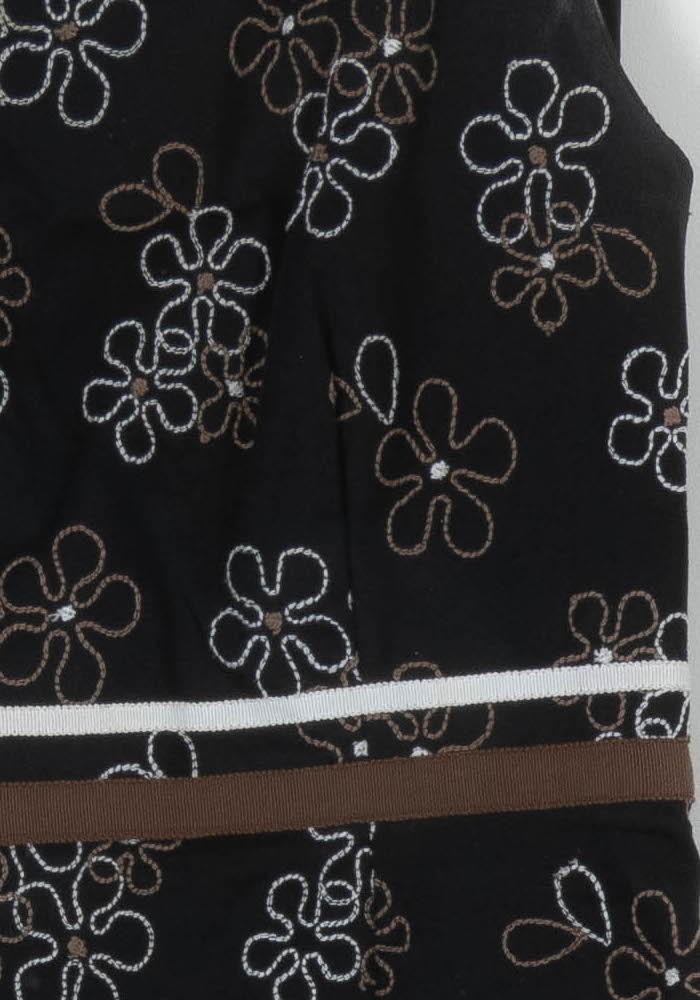 Robe Droite Noire et Marron - Taille M/38 de la marque Paule Ka | PARAD107742 - Vendu par Paradigme - Image 3