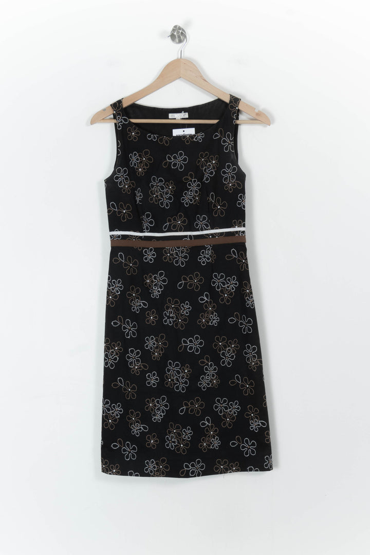 Robe Droite Noire et Marron - Taille M/38 de la marque Paule Ka | PARAD107742 - Vendu par Paradigme - Image 2