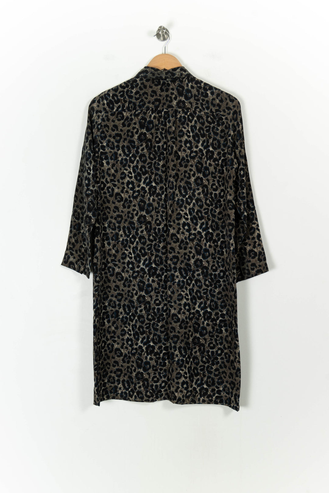 Robe Chemise Léopard Noir et Beige - Taille S/36 de la marque Gerard Darel | PARAD107744 - Vendu par Paradigme - Image 4