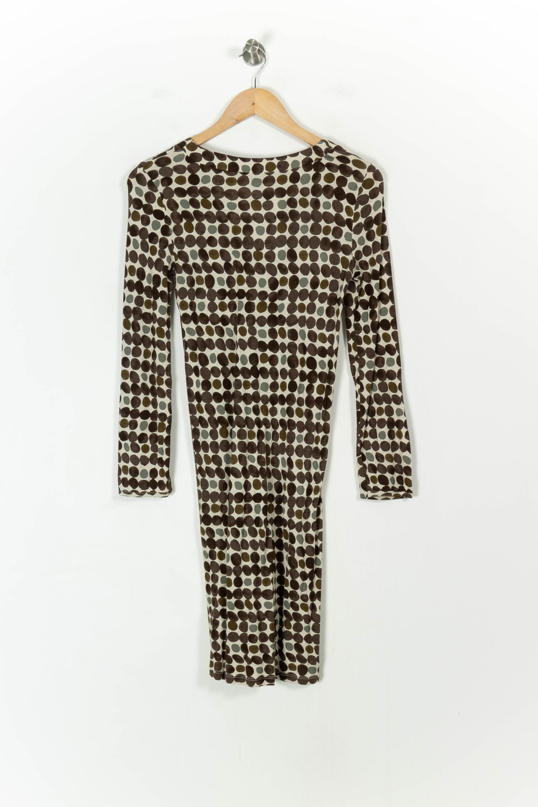Robe Courte Beige et Marron - Taille S/36 de la marque Weekend Max Mara | PARAD107747 - Vendu par Paradigme - Image 4