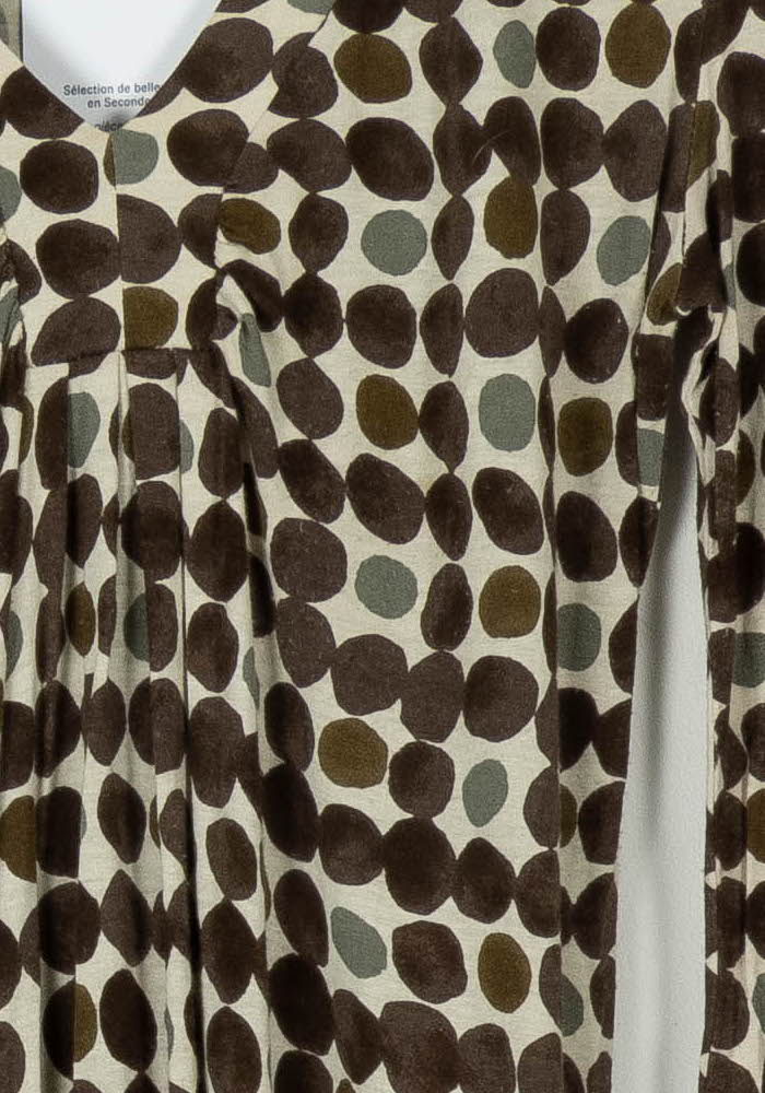 Robe Courte Beige et Marron - Taille S/36 de la marque Weekend Max Mara | PARAD107747 - Vendu par Paradigme - Image 3