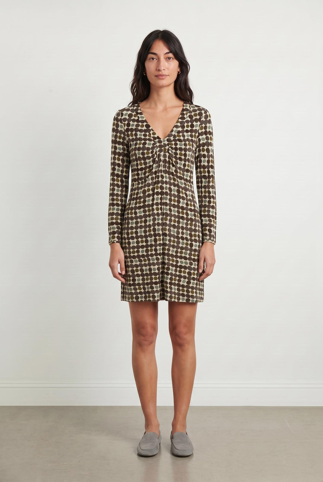 Robe Courte Beige et Marron - Taille S/36 de la marque Weekend Max Mara | PARAD107747 - Vendu par Paradigme - Image 1