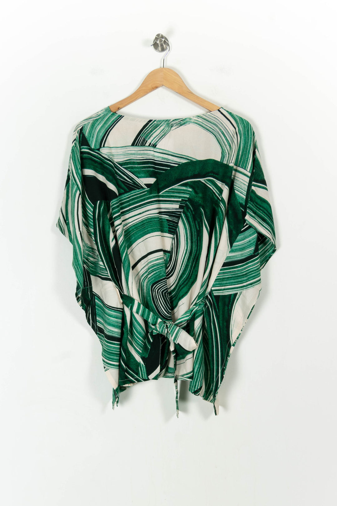 Blouse Verte et Blanche - Taille XL/42 de la marque La Fée Maraboutée | PARAD107748 - Vendu par Paradigme - Image 4