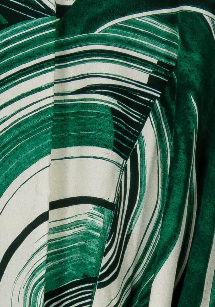 Blouse Verte et Blanche - Taille XL/42 de la marque La Fée Maraboutée | PARAD107748 - Vendu par Paradigme - Image 3