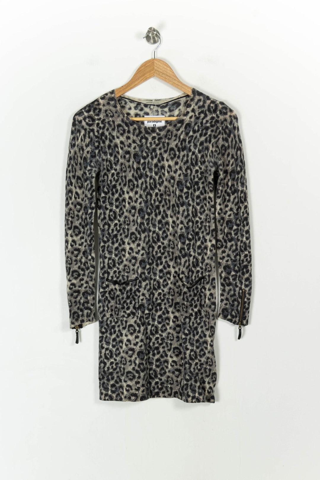 Robe Courte Beige et Noir - Taille S/36 de la marque Gerard Darel | PARAD107749 - Vendu par Paradigme - Image 2