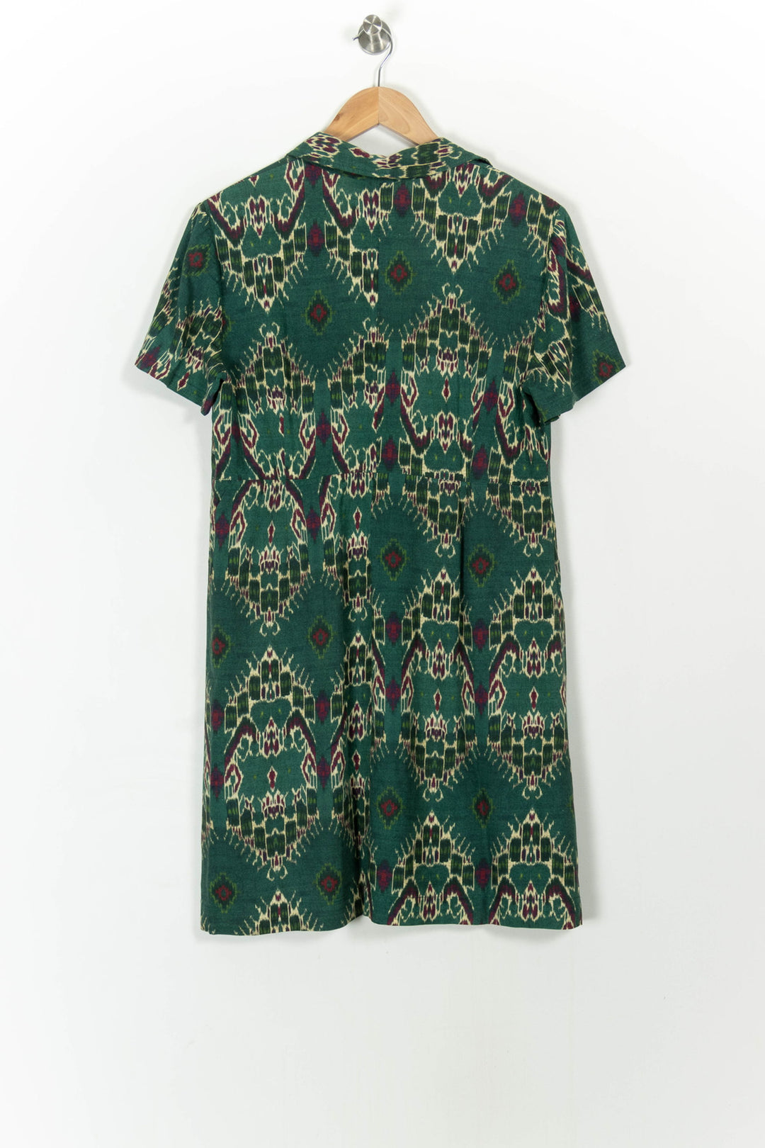 Robe Chemise Verte et Beige - Taille XL/42 de la marque Caroll | PARAD107750 - Vendu par Paradigme - Image 4