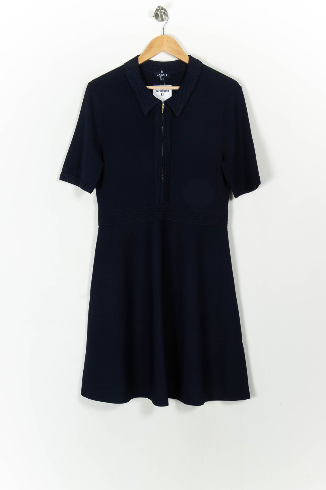 Robe Patineuse Bleue - Taille L/40 de la marque Caroll | PARAD107751 - Vendu par Paradigme - Image 2