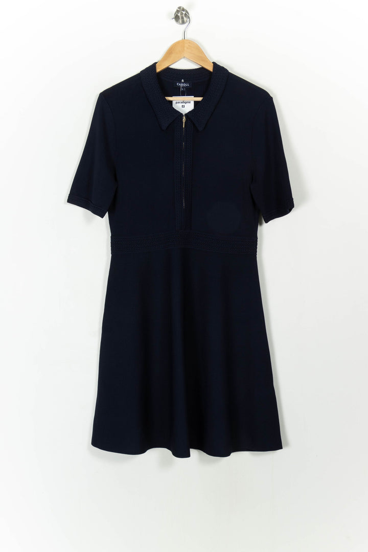 Robe Patineuse Bleue - Taille L/40 de la marque Caroll | PARAD107751 - Vendu par Paradigme - Image 2