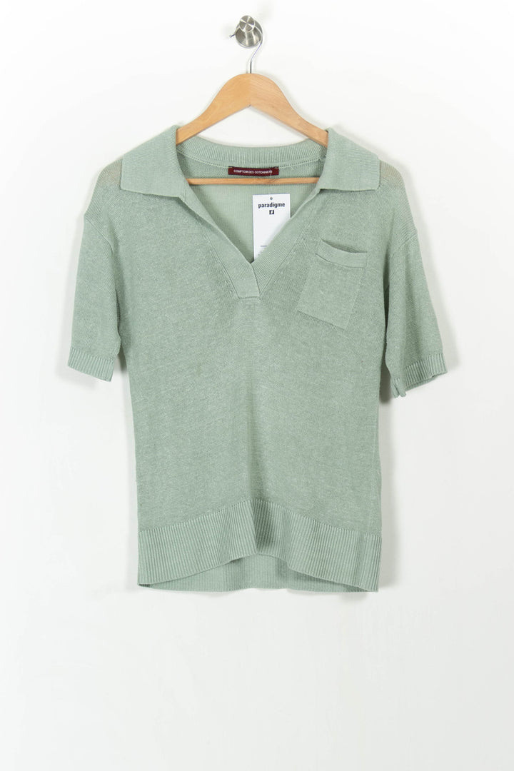 Pull Vert - Taille M/38 de la marque Comptoir des Cotonniers | PARAD107753 - Vendu par Paradigme - Image 2