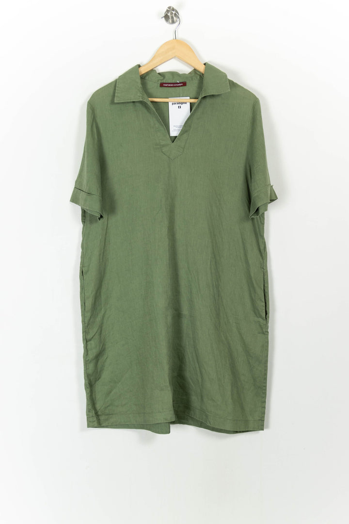 Robe Chemise Verte - Taille XL/42 de la marque Comptoir des Cotonniers | PARAD107754 - Vendu par Paradigme - Image 2