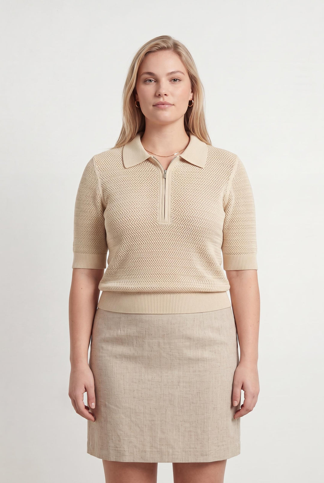Polo Maille Beige - Taille XL/42 de la marque Comptoir des Cotonniers | PARAD107755 - Vendu par Paradigme - Image 1