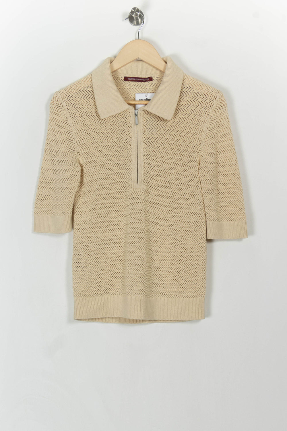 Polo Maille Beige - Taille XL/42 de la marque Comptoir des Cotonniers | PARAD107755 - Vendu par Paradigme - Image 2