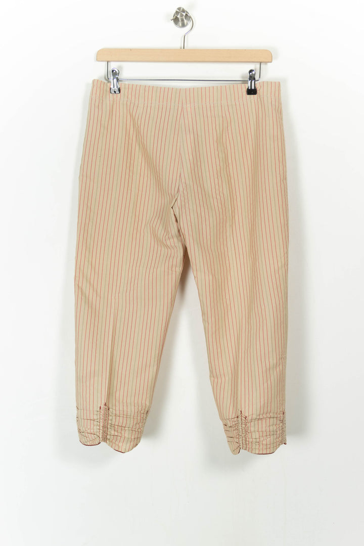 Pantalon Beige à Rayures Rouges - Taille XL/42 de la marque Indies | PARAD107761 - Vendu par Paradigme - Image 4