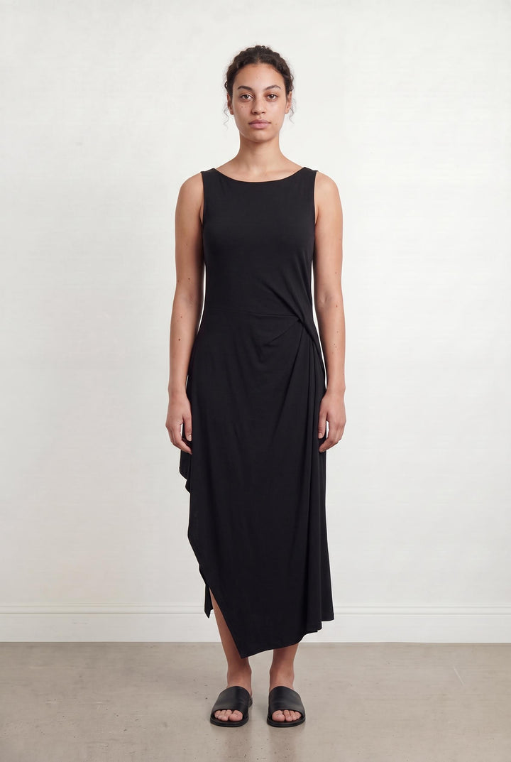 Robe Longue Noire - Taille L/40 de la marque Indies | PARAD107762 - Vendu par Paradigme - Image 1