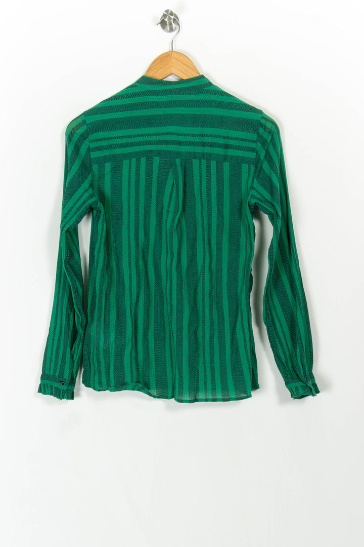 Blouse Verte - Taille S/36 de la marque Caroll | PARAD107764 - Vendu par Paradigme - Image 4