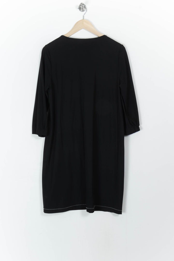 Robe Droite Noire - Taille L/40 de la marque Indies | PARAD107765 - Vendu par Paradigme - Image 4